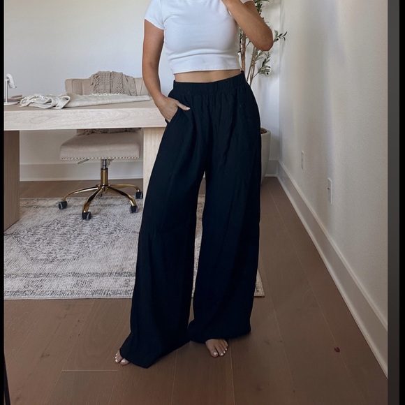 Womens crinkle pants - Picture 1 of 5